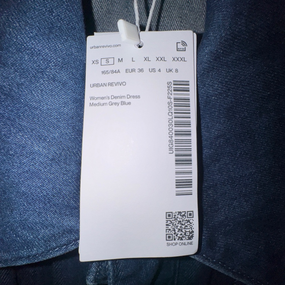 Amazon Dark Blue Denim Jumpsuit with Gold Accent Buttons - Picture 15 of 15